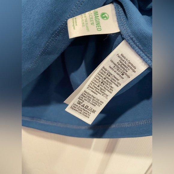 NWOT J. Crew Perfect Fit Size 2X Blue Scoop Neck Cotton Tank Top Stretch Lined - Picture 4 of 11